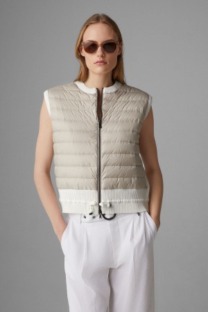 BOGNER Allisa Down Gestrickt Gilet Sand | NRBEI-6375