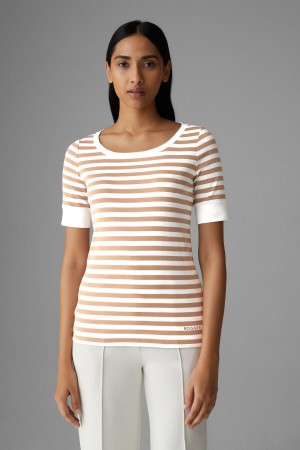 BOGNER Jackie T-shirt Beige | EOJFG-3618