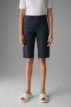 BOGNER Lara Bermuda Shorts Navy Blau | VDGMU-1572