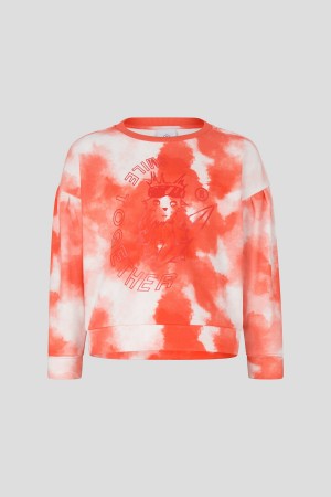 BOGNER Rory Kids Sweatshirt Rot Weiß | MTGOU-5746