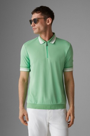 BOGNER Sport Bruno Functional Polo Shirt Grün | CISXT-4629