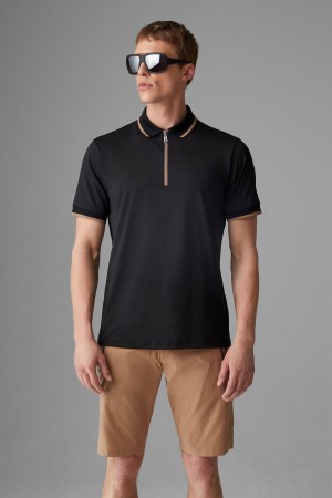 BOGNER Sport Cody Functional Polo Shirt Schwarz | DOXME-2856
