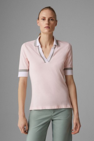 BOGNER Sport Elonie Functional Polo Shirt Rosa | AUOCE-0583