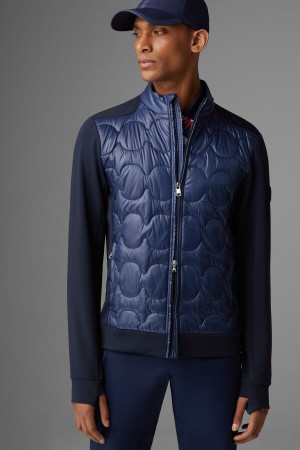 BOGNER Sport Wlad Hybrid Jacket Navy Blau | WUXTG-4563