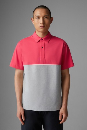BOGNER Tristan Polo Shirt Rosa Hell | ZTQUV-7823