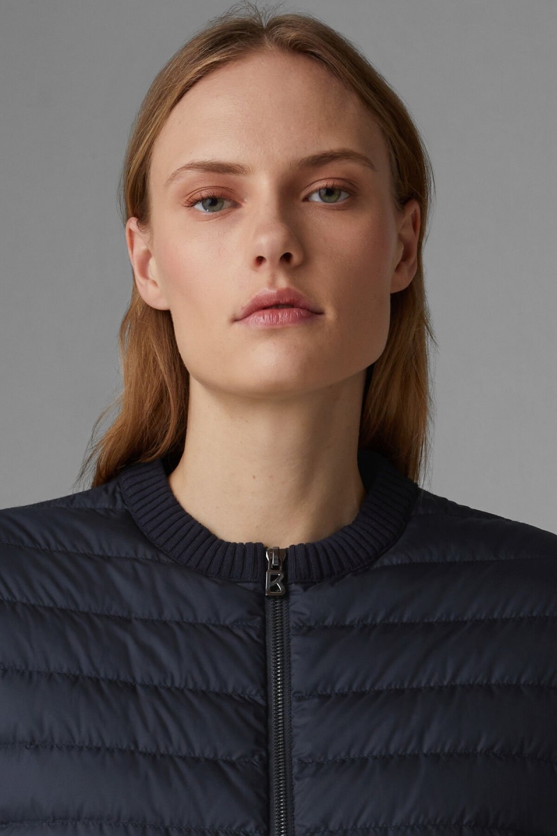 BOGNER Allisa Down Gestrickt Gilet Navy Blau | LQPUM-2063