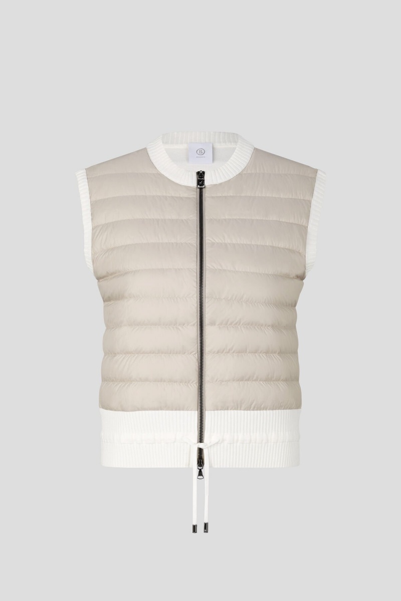 BOGNER Allisa Down Gestrickt Gilet Sand | NRBEI-6375