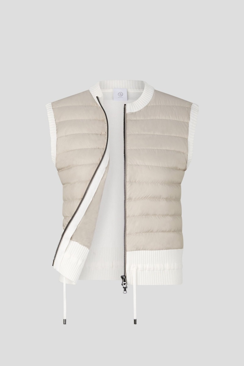 BOGNER Allisa Down Gestrickt Gilet Sand | NRBEI-6375