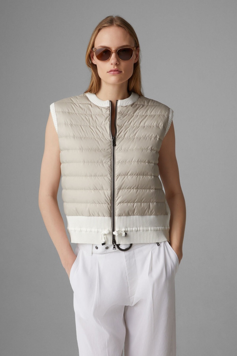 BOGNER Allisa Down Gestrickt Gilet Sand | NRBEI-6375