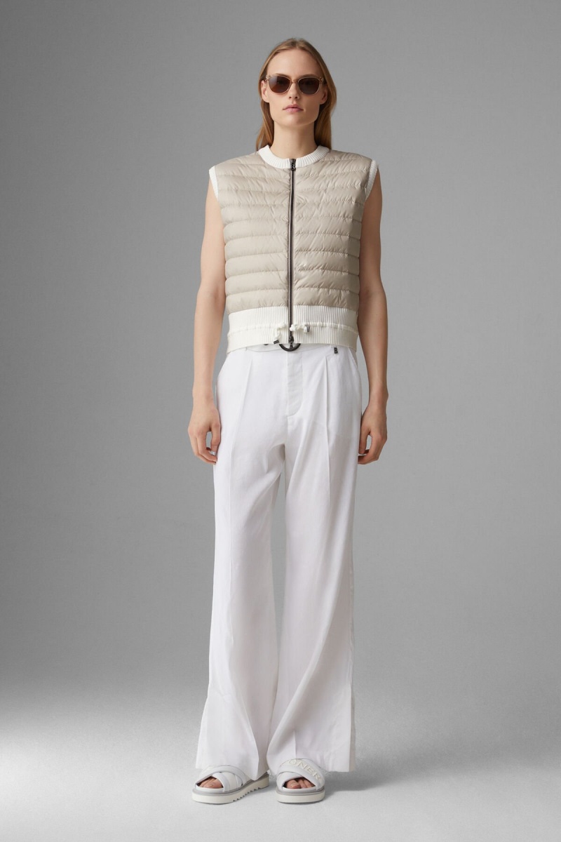 BOGNER Allisa Down Gestrickt Gilet Sand | SPGJD-7684