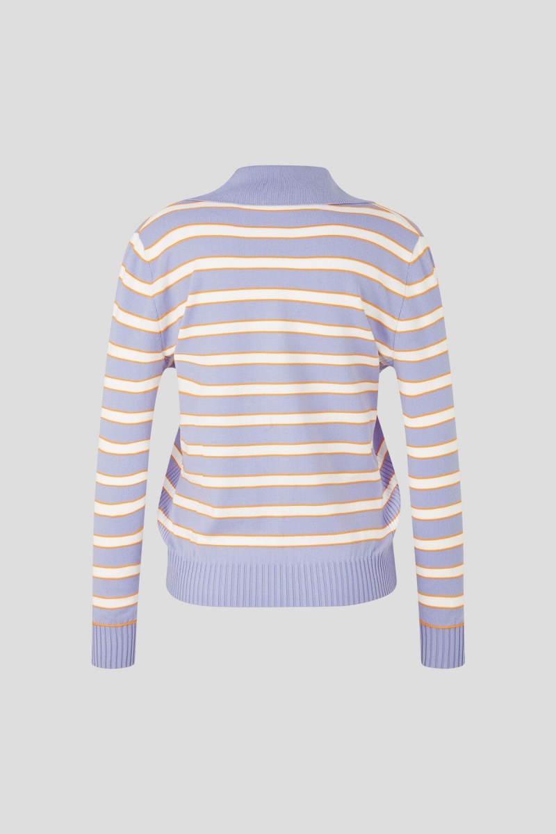 BOGNER Alma Gestrickt Pullover Lilac / Off-white | UXCEV-6382
