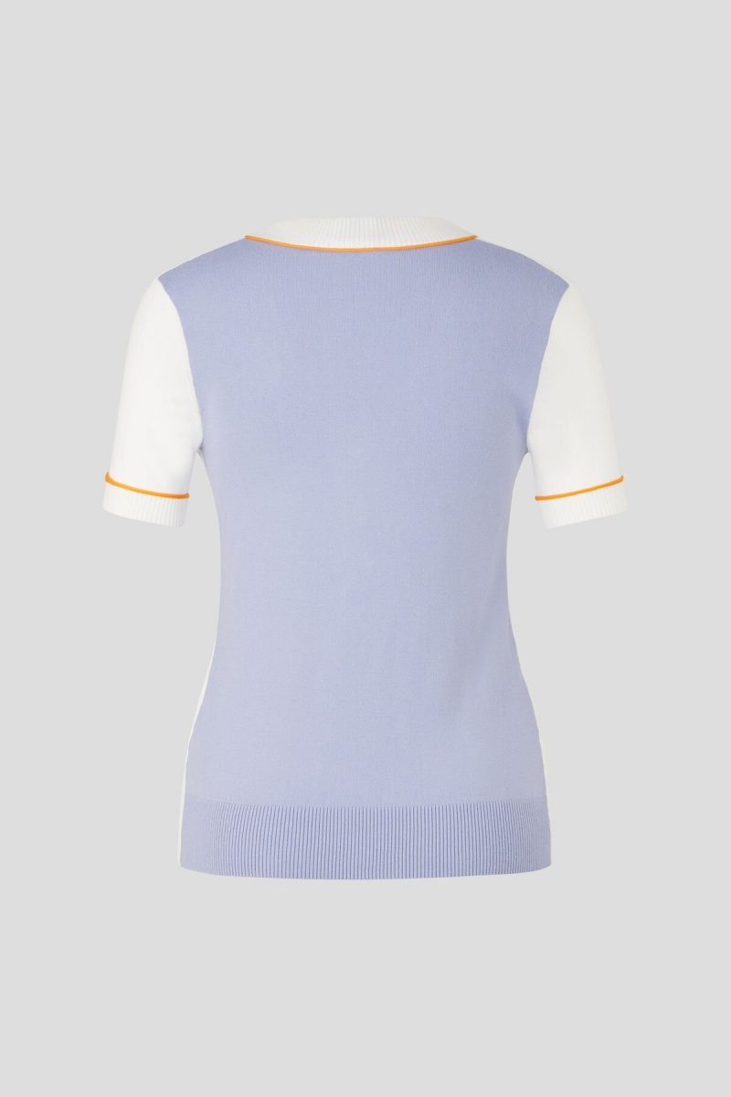 BOGNER Amber Gestrickt Top Off-white / Lilac | JGUCO-7925