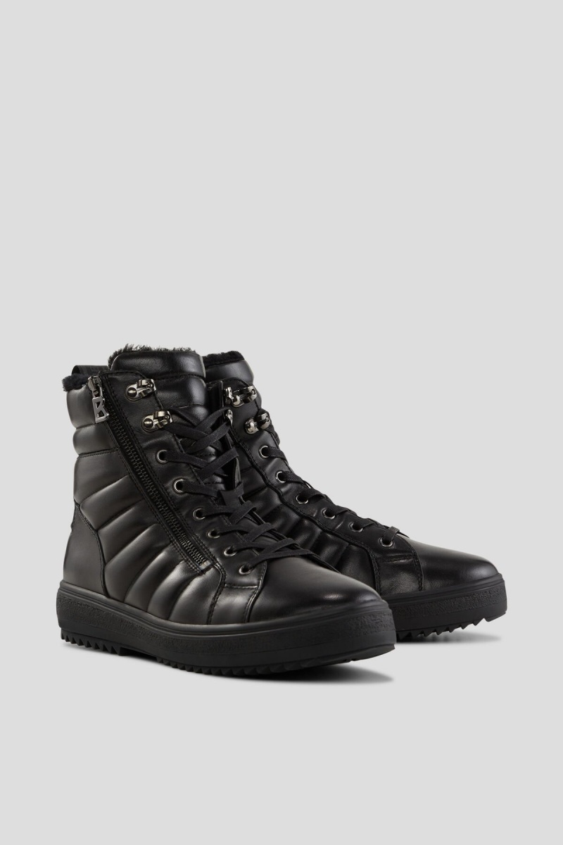 BOGNER Anchorage High-top Sneakers With Spikes Schwarz | DHLBP-2358