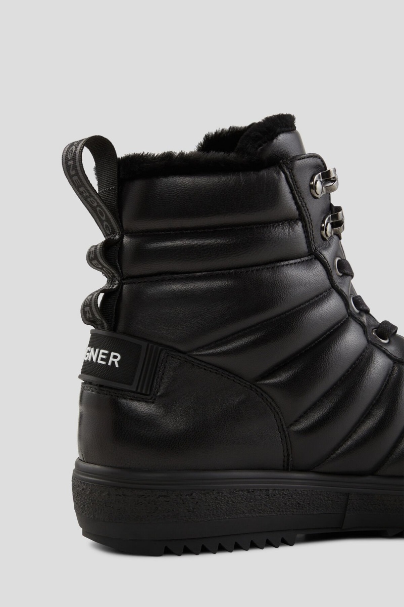 BOGNER Anchorage High-top Sneakers With Spikes Schwarz | DHLBP-2358