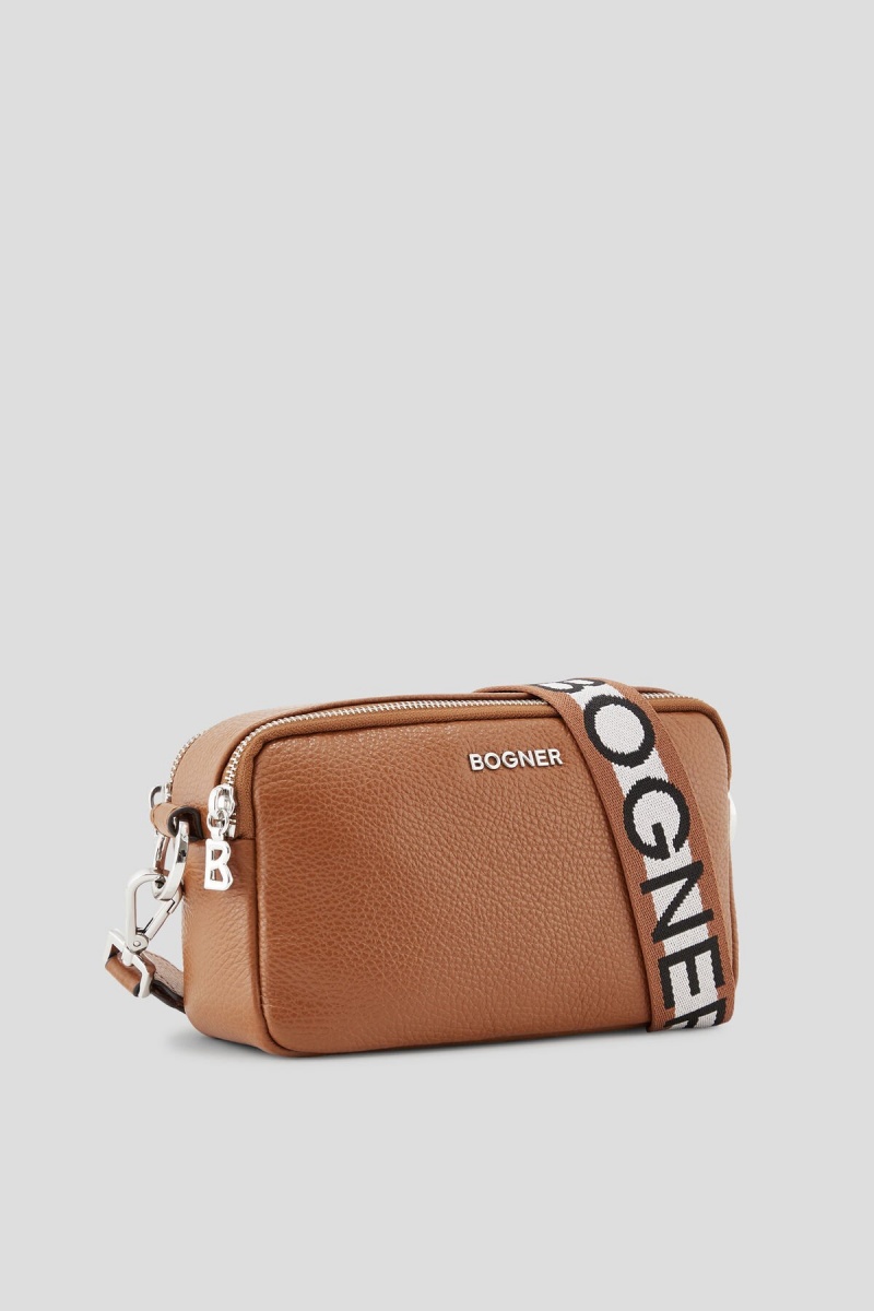 BOGNER Andermatt Avy Crossbody Bag Mocha | SRHIV-1248