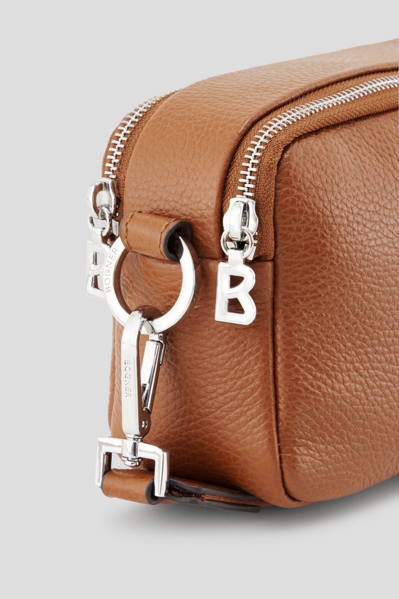 BOGNER Andermatt Avy Crossbody Bag Mocha | SRHIV-1248
