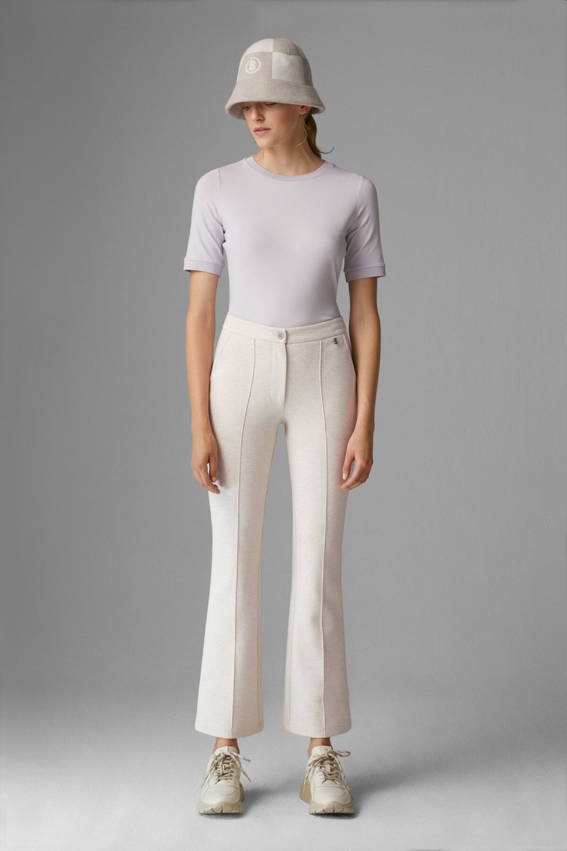 BOGNER April Tracksuit Pants Off-white melange | VRIAP-6470