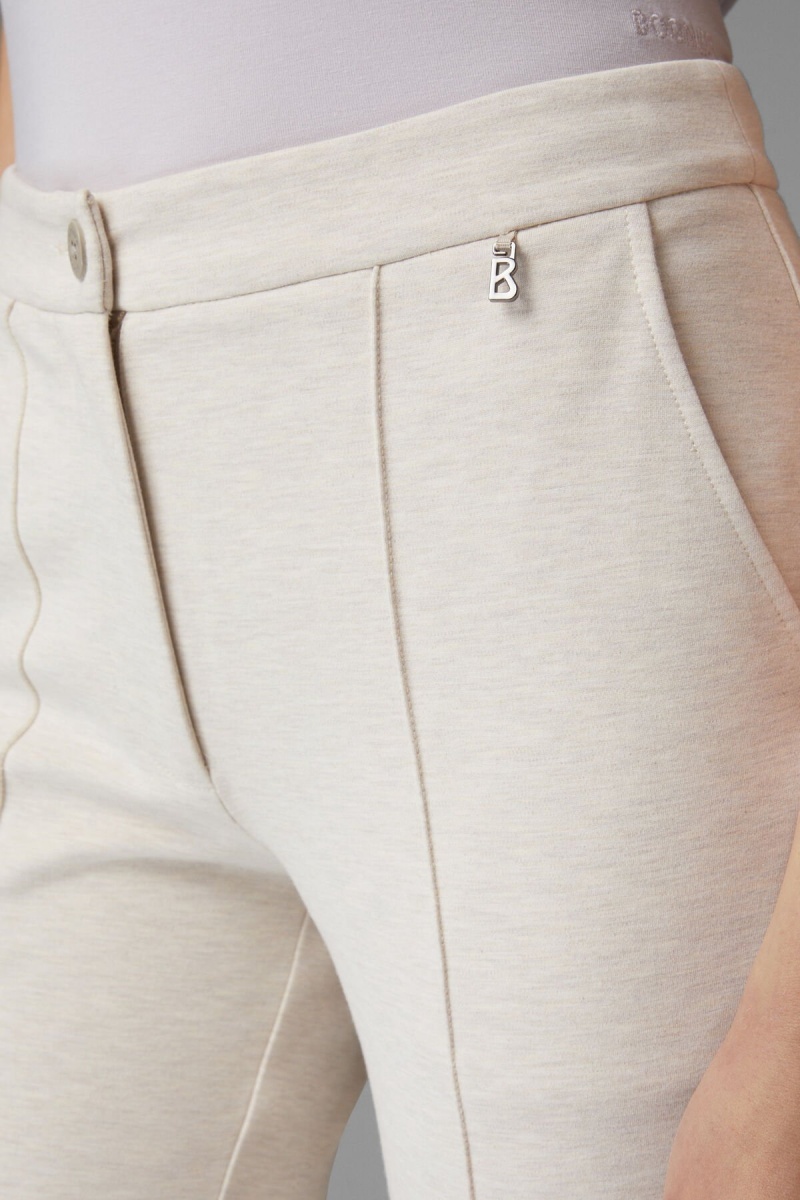 BOGNER April Tracksuit Pants Off-white melange | VRIAP-6470