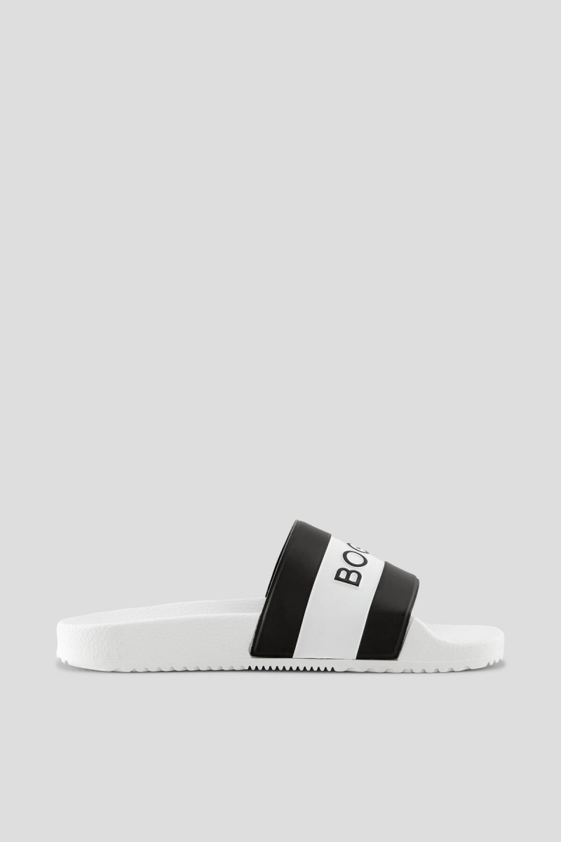 BOGNER Belize Slides Weiß Schwarz | MRIKE-0637