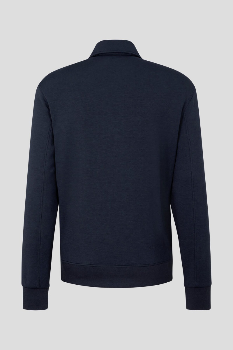 BOGNER Bennet Sweatshirt Jacket Navy Blau | WTXFB-3246