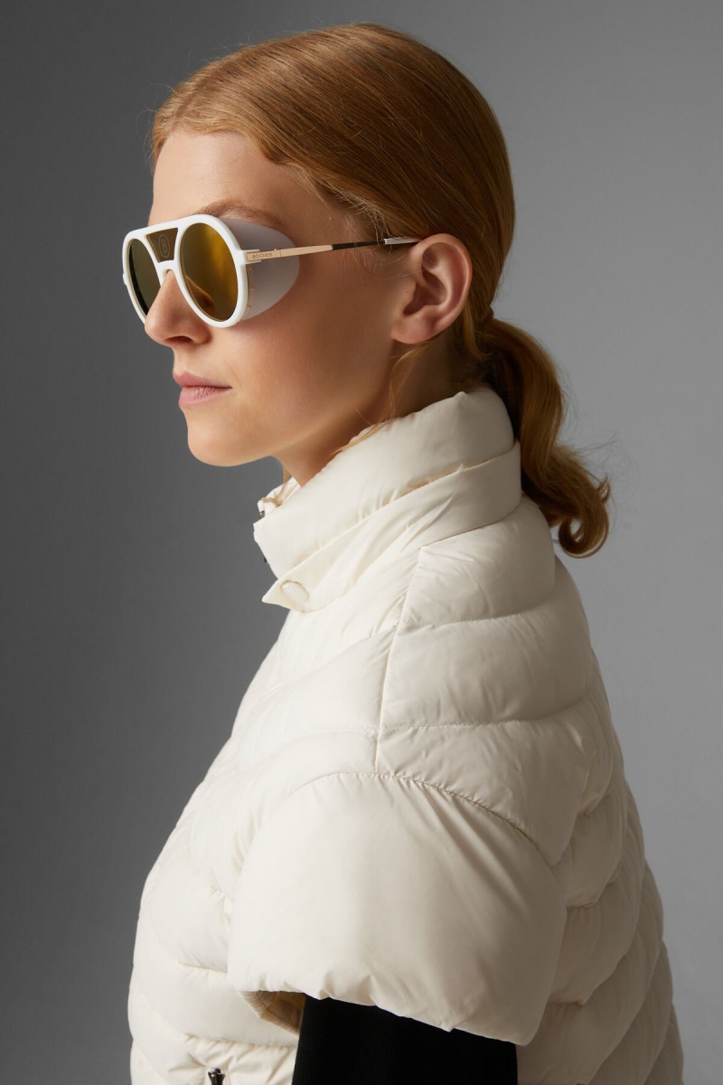 BOGNER Betty Laufschuhe Down Gilet Off-white | VWCGD-9541