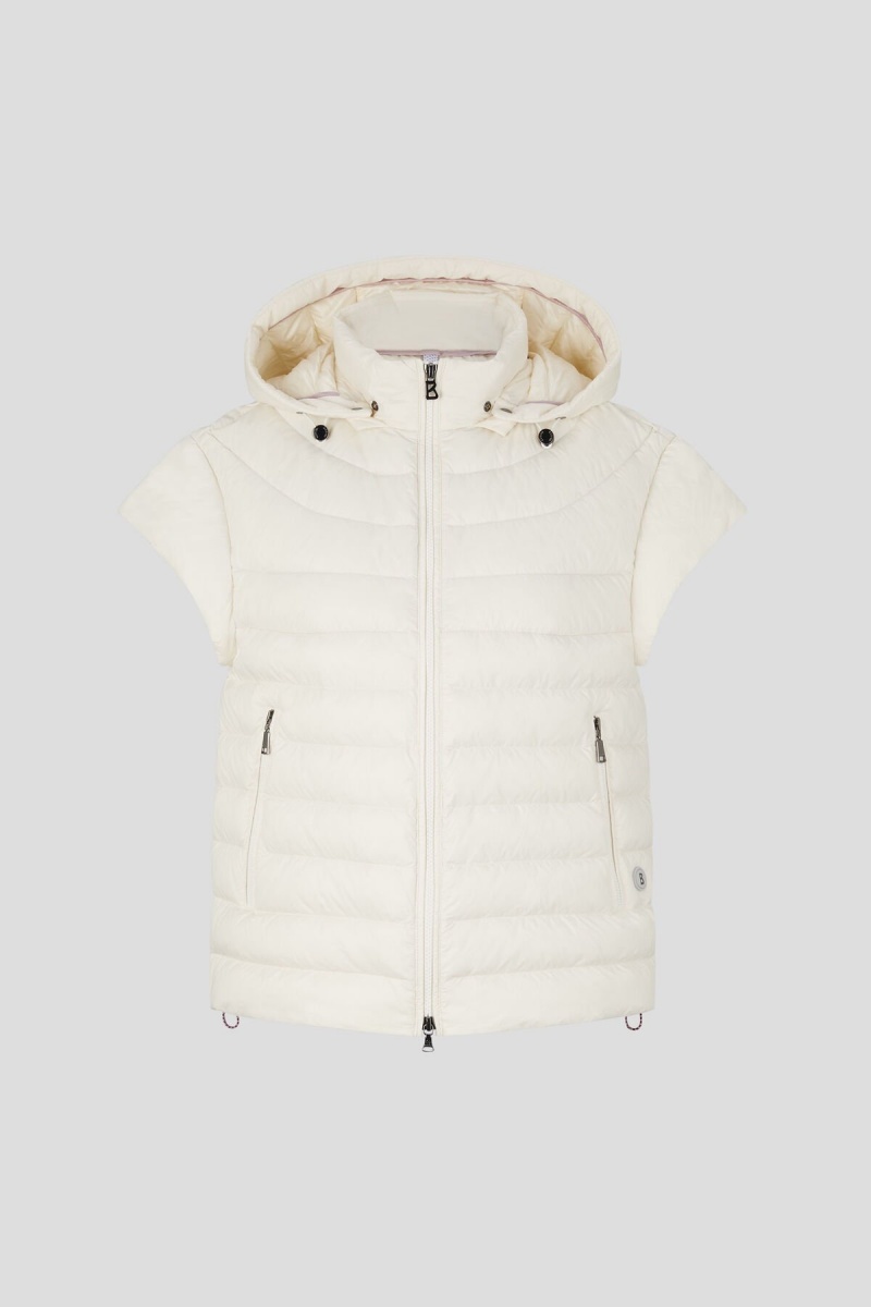 BOGNER Betty Laufschuhe Down Gilet Off-white | VWCGD-9541