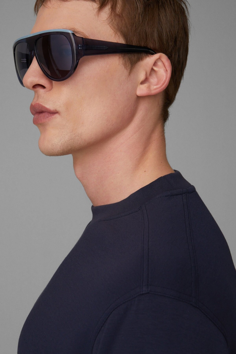 BOGNER Boris Sweatshirt Navy Blau | QEXAT-7048