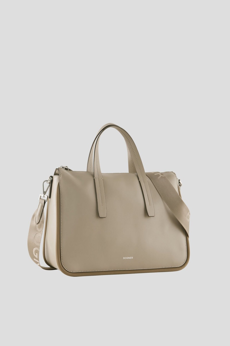BOGNER Brig Gavi Handbag Taupe | BXRSE-3504