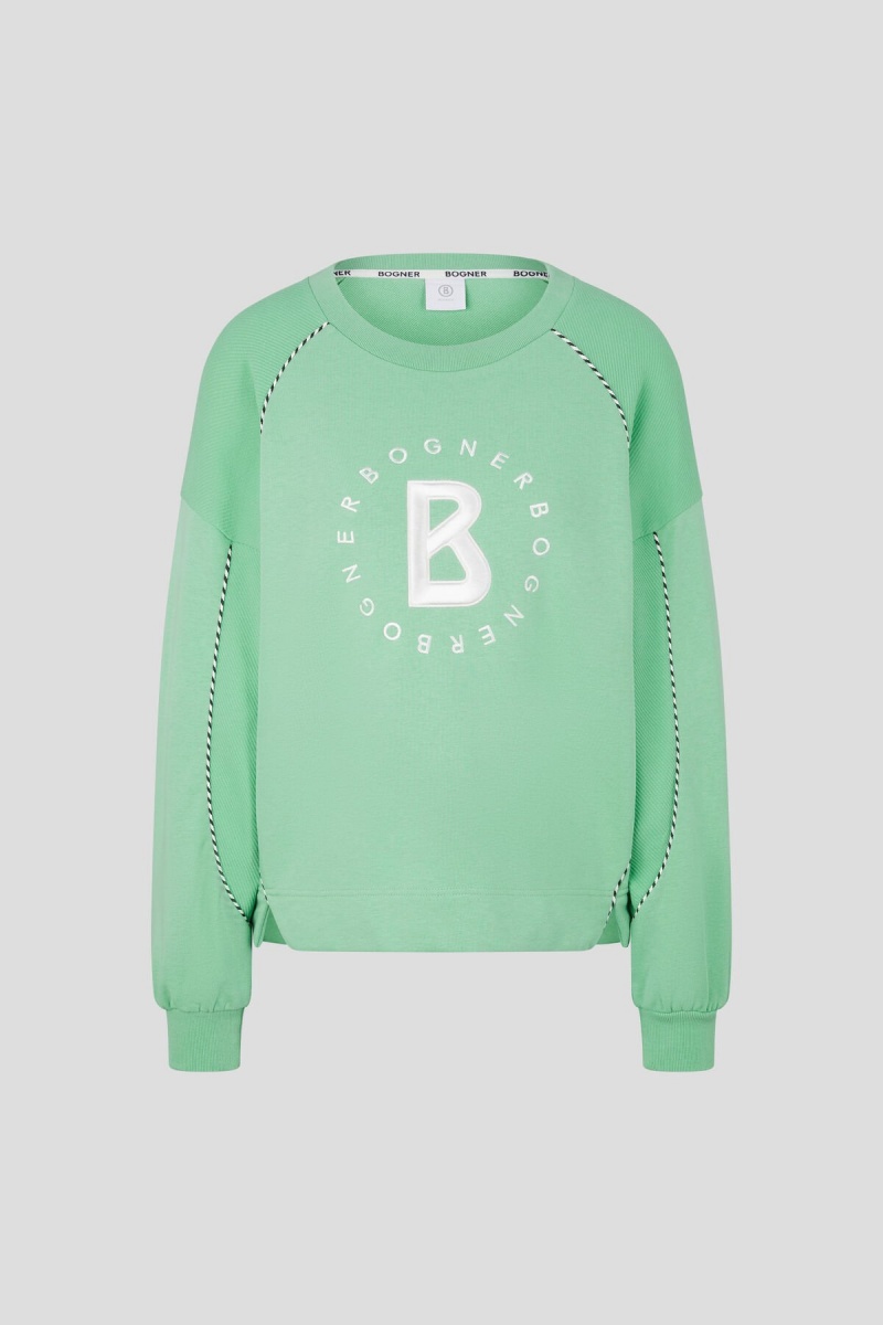 BOGNER Chloe Sweatshirt Hellgrün | OXVWK-0493