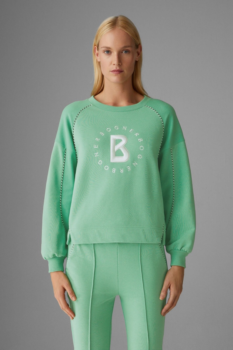 BOGNER Chloe Sweatshirt Hellgrün | OXVWK-0493