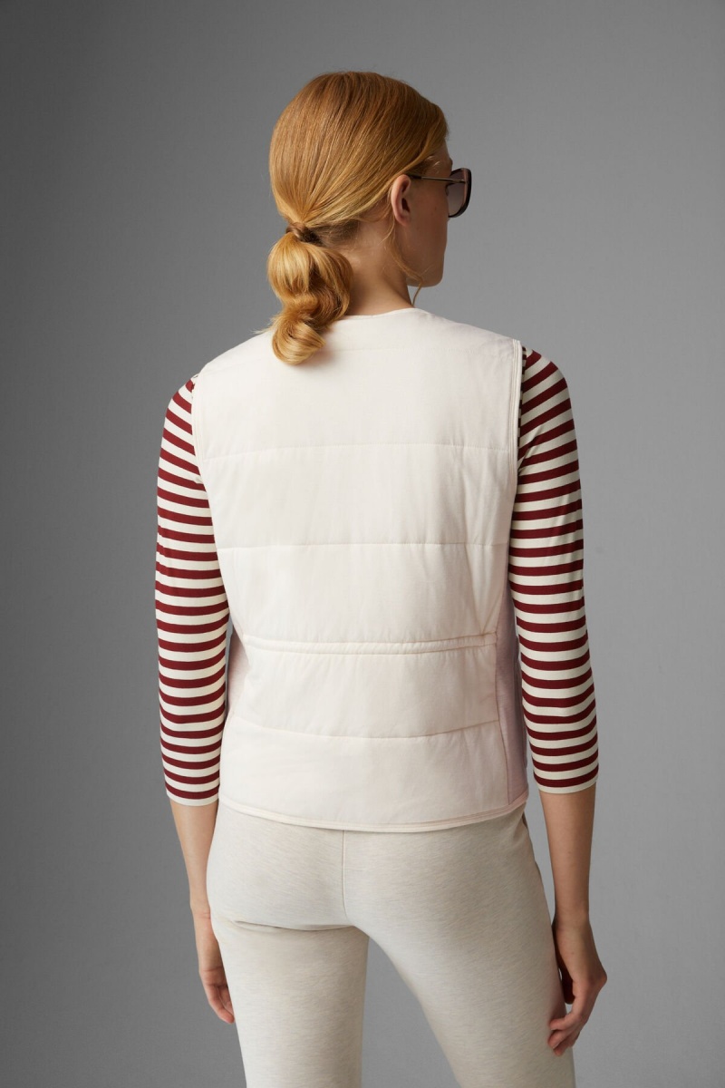 BOGNER Dahlia Gesteppt Gilet Off-white | PBSAT-2804
