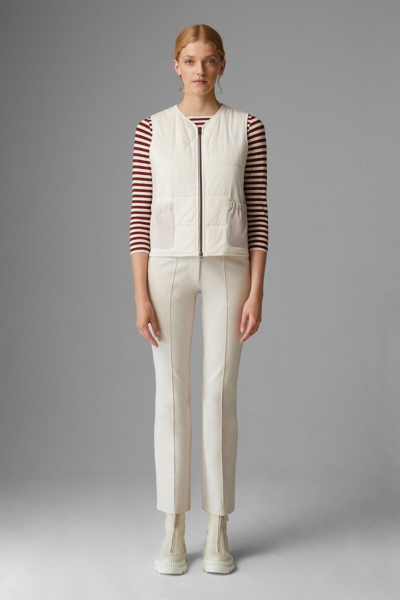 BOGNER Dahlia Gesteppt Gilet Off-white | PBSAT-2804