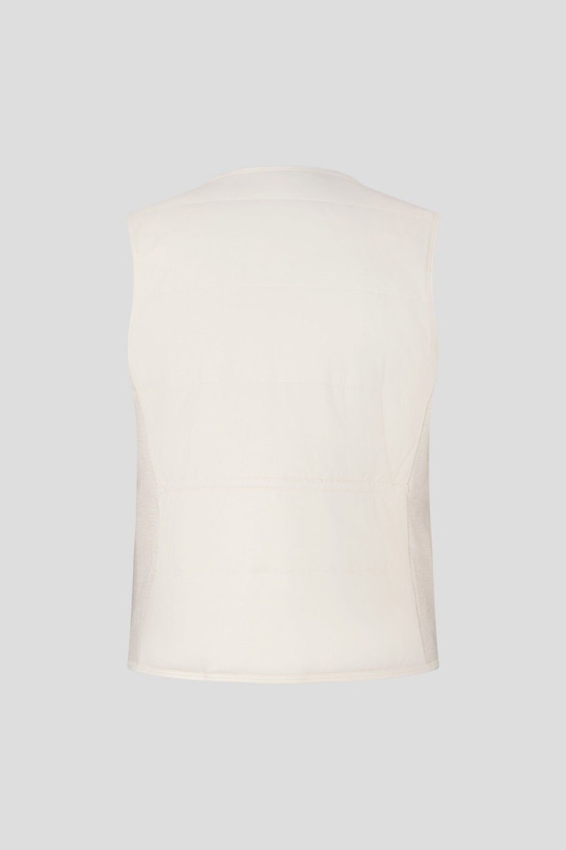 BOGNER Dahlia Gesteppt Gilet Off-white | PBSAT-2804