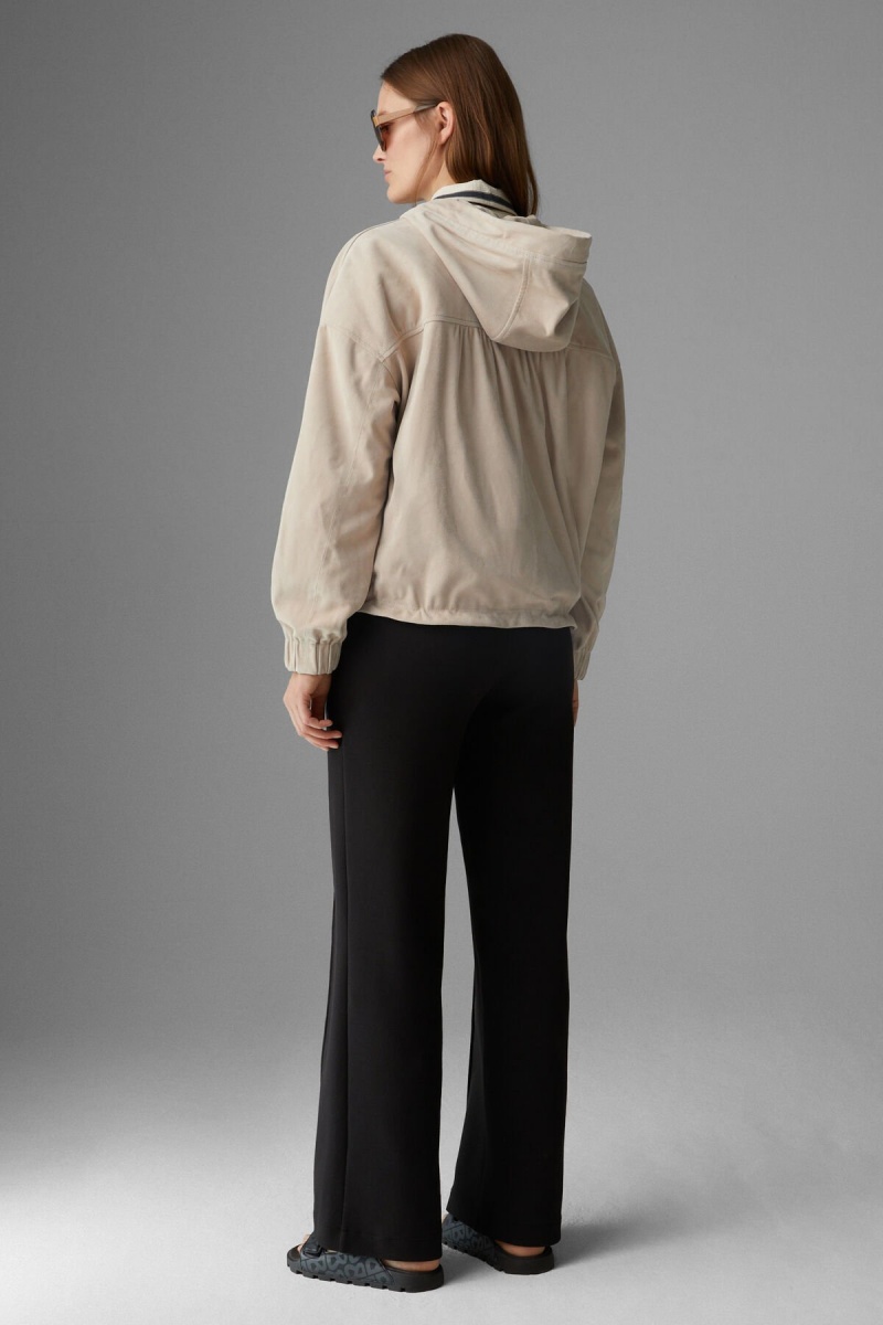 BOGNER Emma Wildleder Blouson Sand | JEDMO-1689