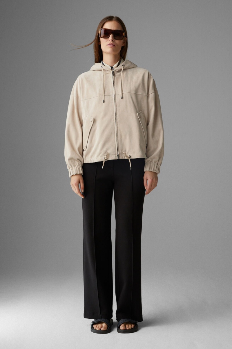 BOGNER Emma Wildleder Blouson Sand | JEDMO-1689
