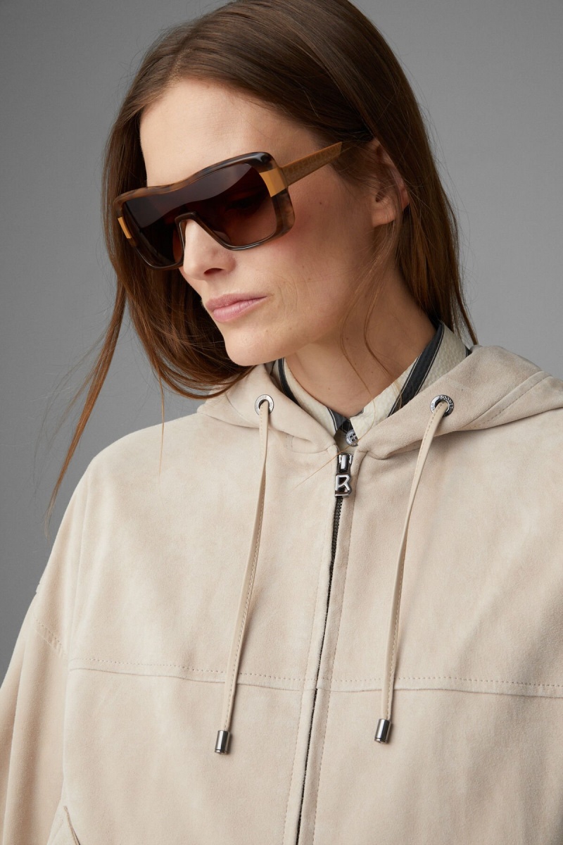 BOGNER Emma Wildleder Blouson Sand | JEDMO-1689