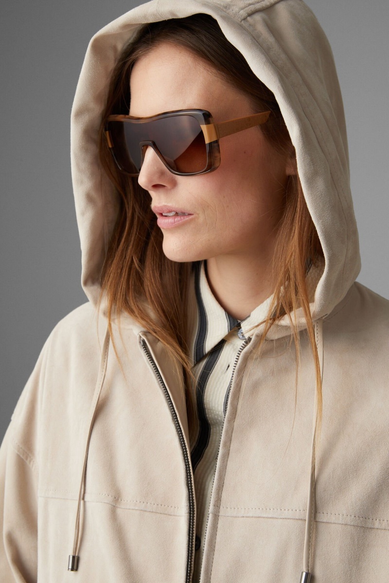 BOGNER Emma Wildleder Blouson Sand | JEDMO-1689