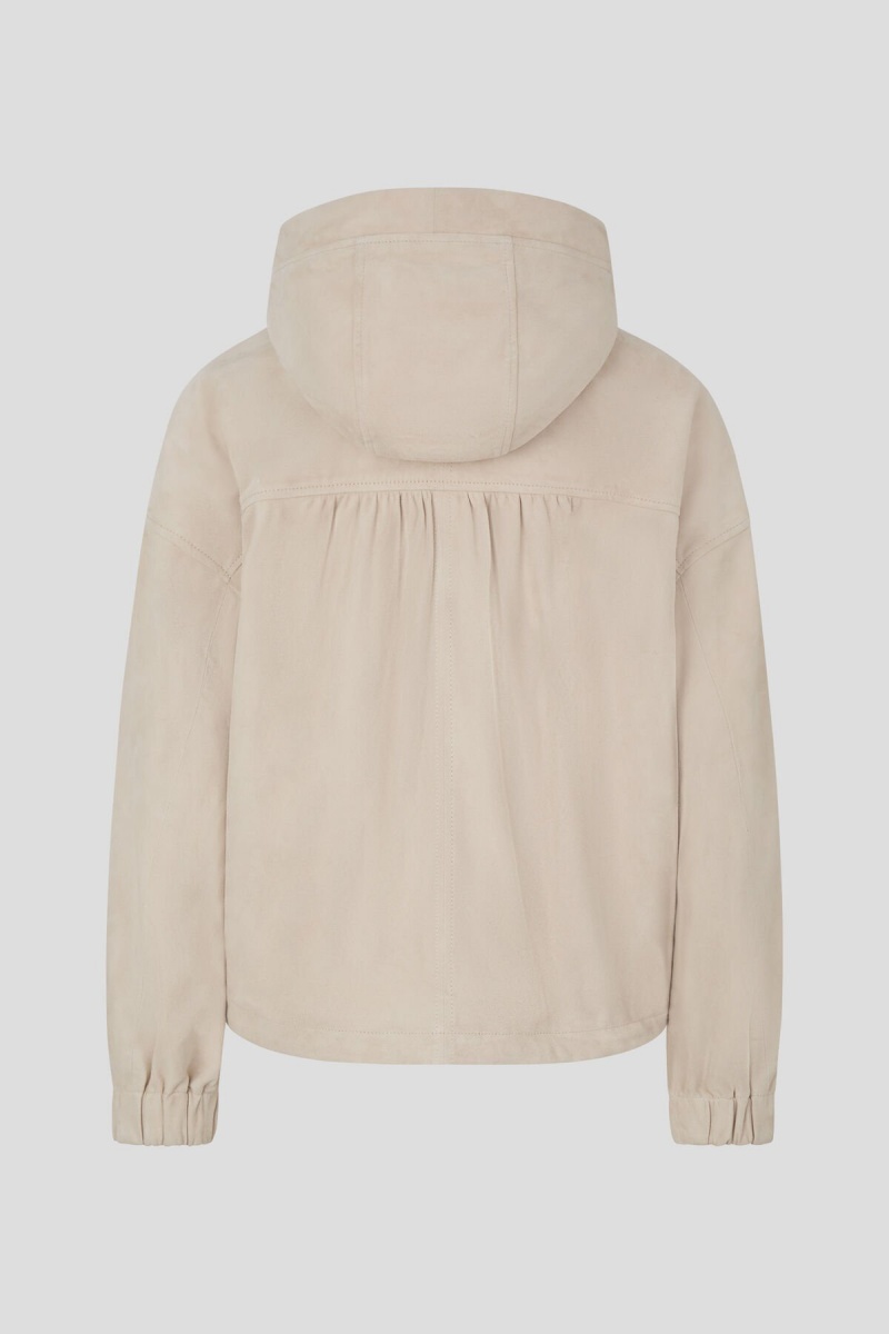 BOGNER Emma Wildleder Blouson Sand | JEDMO-1689