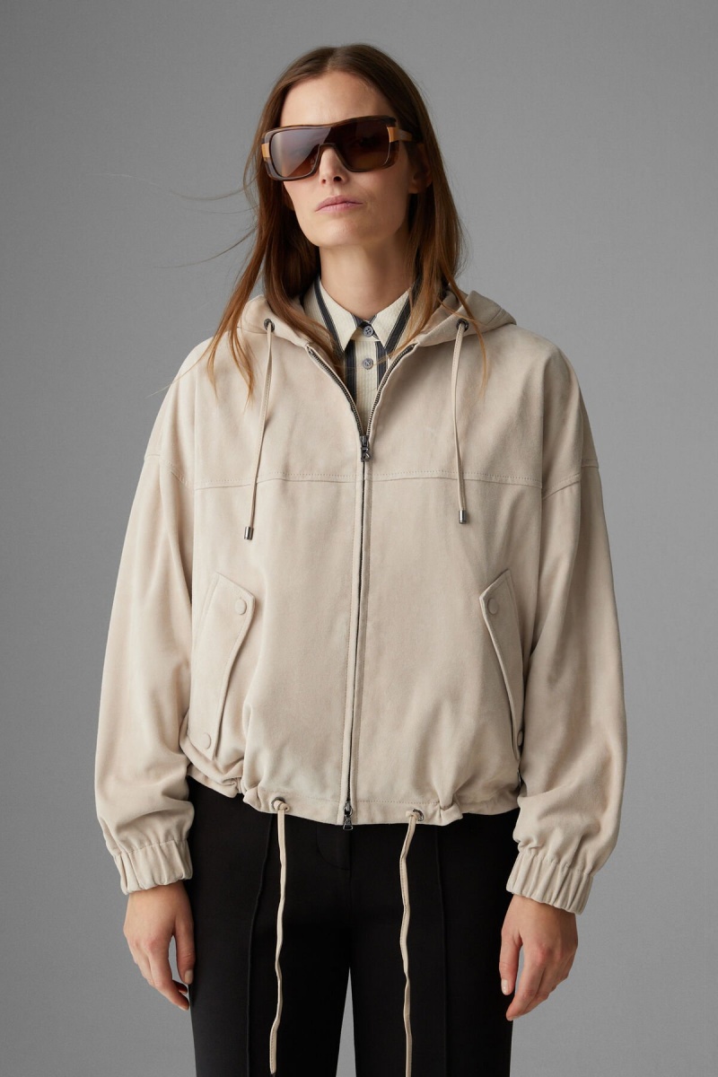 BOGNER Emma Wildleder Blouson Sand | JEDMO-1689