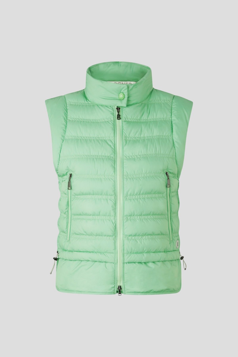 BOGNER Florin Laufschuhe Down Waistcoat Hellgrün | HKIZR-9678