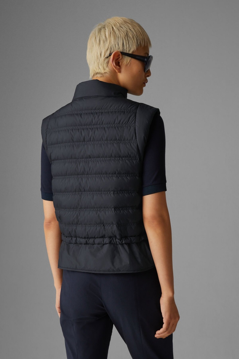 BOGNER Florin Laufschuhe Down Waistcoat Navy Blau | WGPUO-8652