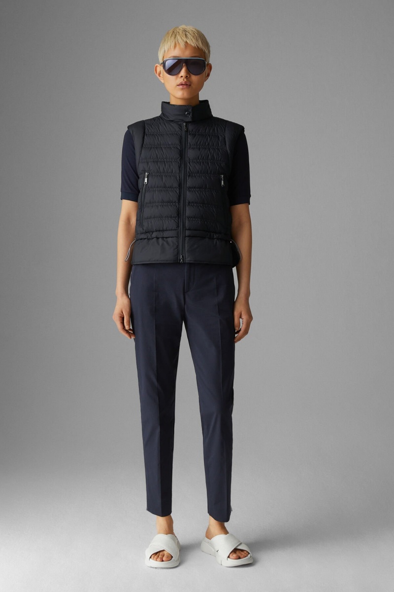 BOGNER Florin Laufschuhe Down Waistcoat Navy Blau | WGPUO-8652