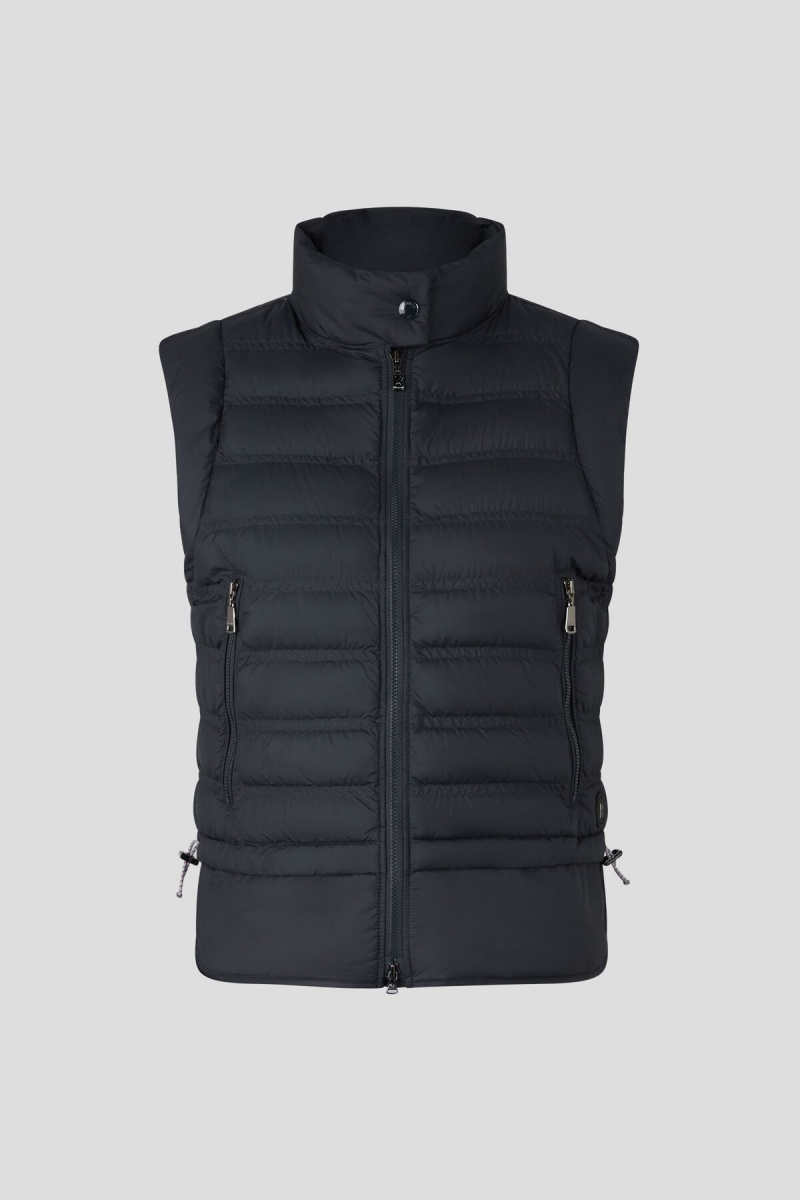 BOGNER Florin Laufschuhe Down Waistcoat Navy Blau | WGPUO-8652