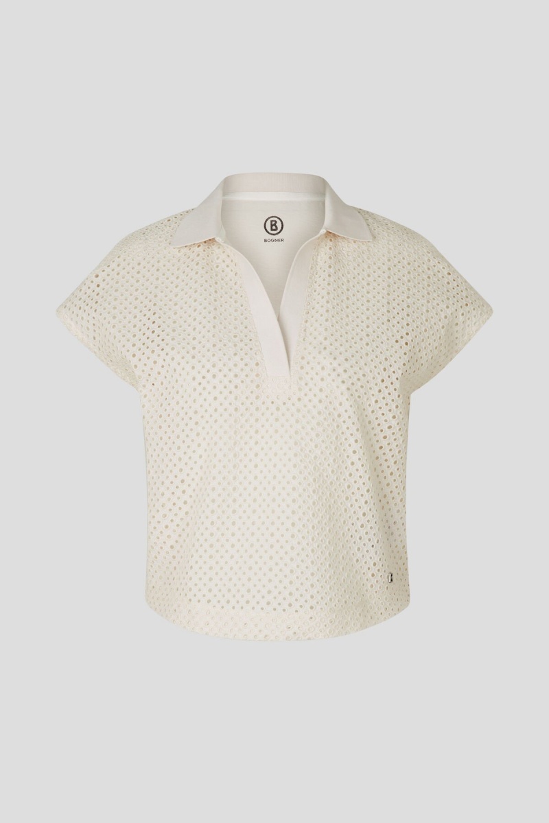 BOGNER Freya Polo Shirt Sand | NFDQA-9430