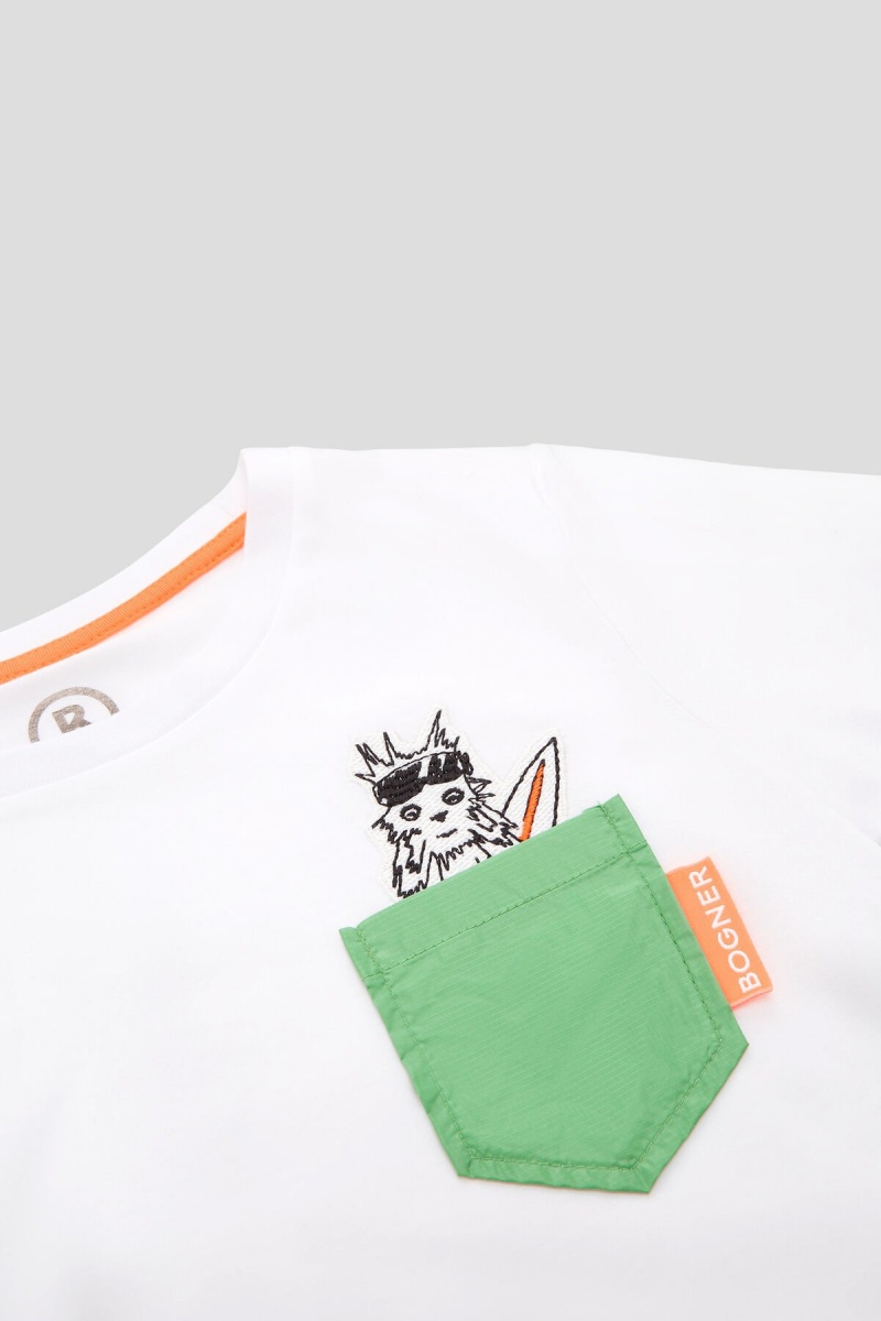 BOGNER Ian Kids T-shirt Weiß | NUPXF-5102