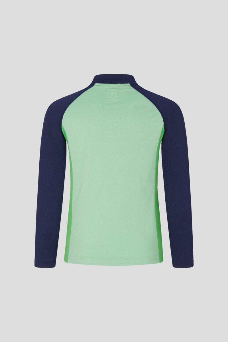 BOGNER Ike Kids Long-sleeve Top Grün Navy Blau | NSVDL-5831