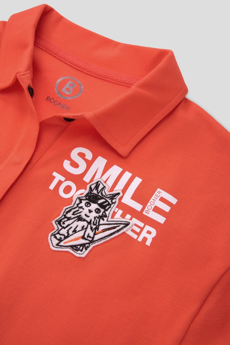 BOGNER Isra Kids Polo Shirt Koralle | ATNWS-7026