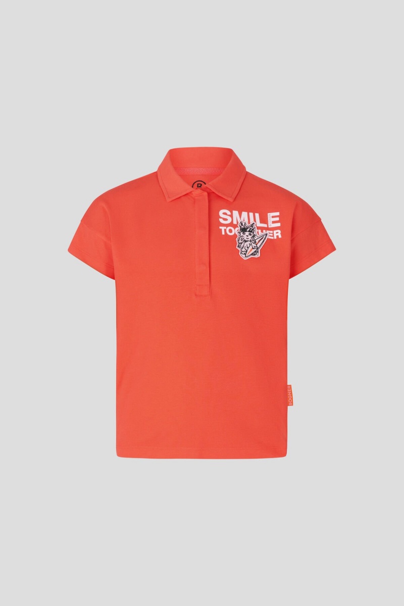 BOGNER Isra Kids Polo Shirt Koralle | ATNWS-7026