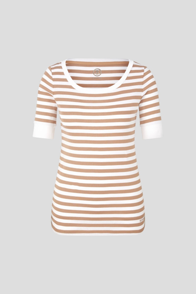 BOGNER Jackie T-shirt Beige | EOJFG-3618