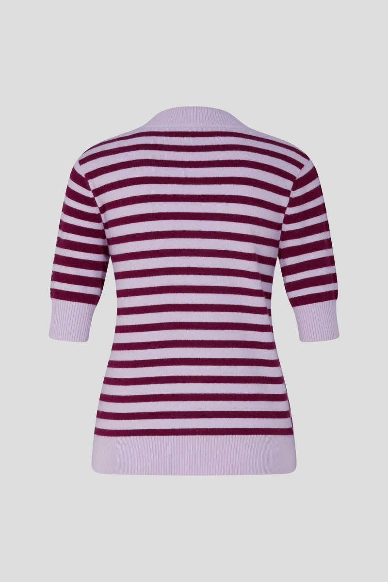 BOGNER Jaren Kurzes-sleeved Pullover Bordeaux / Lilac | FDSXB-7542